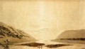 Paisaje Montañoso Del Río Día Versión Romántica Caspar David Friedrich